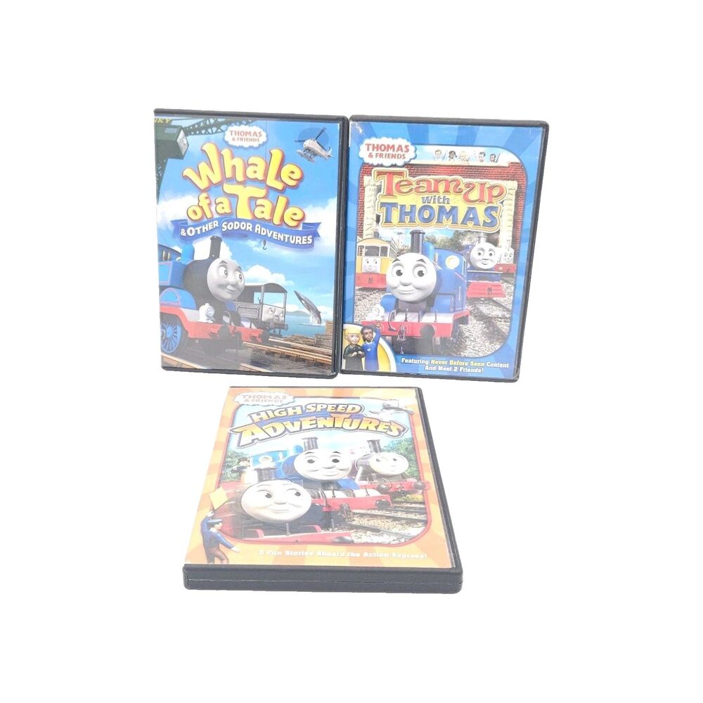 Thomas the Tank Engine DVD Lot Team Up w Thomas Whale of a Tale Adventures